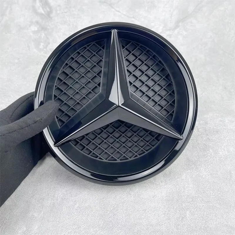 3D Star Badge Front Logo for Mercedes Benz Amg W204 W205 W213 X253 A B C E S CLA GLB GLC GLE GLS Car Grill Emblem Accessories
