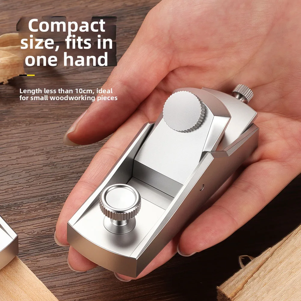Adjustable For Mini Planer 90mm Aluminum Body for Woodworking Edge Smoothing Chamfering on Gypsum Fiberboard and Veneer Surfaces