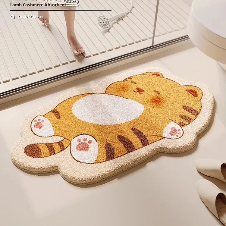 

Новый коврик для ванной комнаты 2025 года: противоскользящий, с геометрическим узором, для входа в туалет, напольный ковер для дома