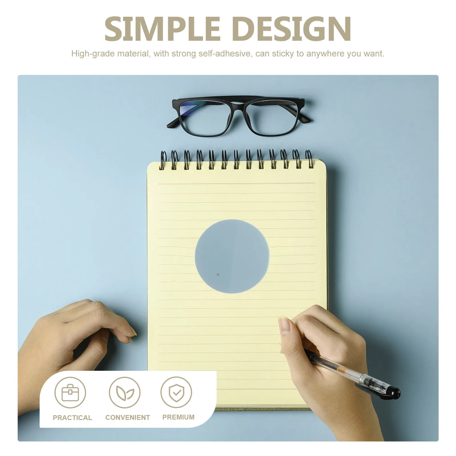 

Memo Pads 400 Sheets Transparent Removable Adhesive Multipurpose for Students and Office Supplies