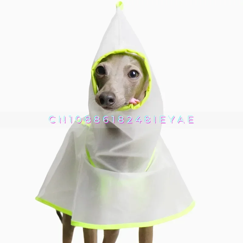 Transparent Light Pet Raincoat Small Dog Clothes Whippit Italian Greyhound Clothes Dogs Accessories  Ropa De Perro