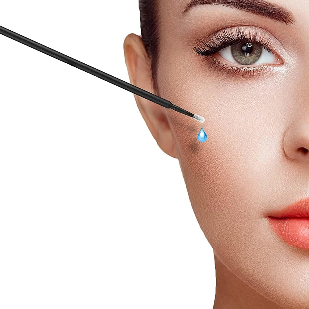 Sehr Micro Kristall Pinsel Wimpern Pinsel Wimpern Reinigung Pinsel 500/1000PCSColorful Schönheit Make-Up Sauber Entferner Werkzeug Großhändler