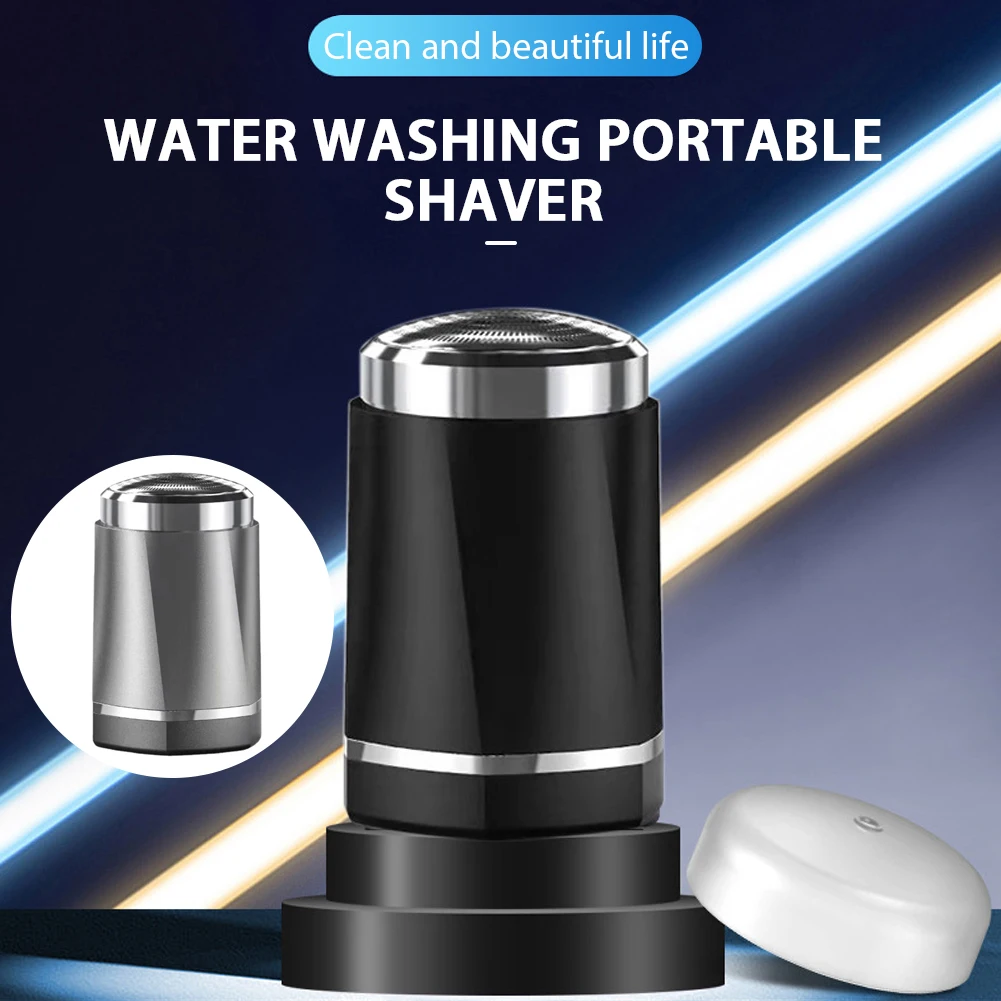 Rechargeable Mini Shaver Washable Men\'s Beard Trimmer Quiet Operating Mini Shaver Easy to Use for Home Hotel Office