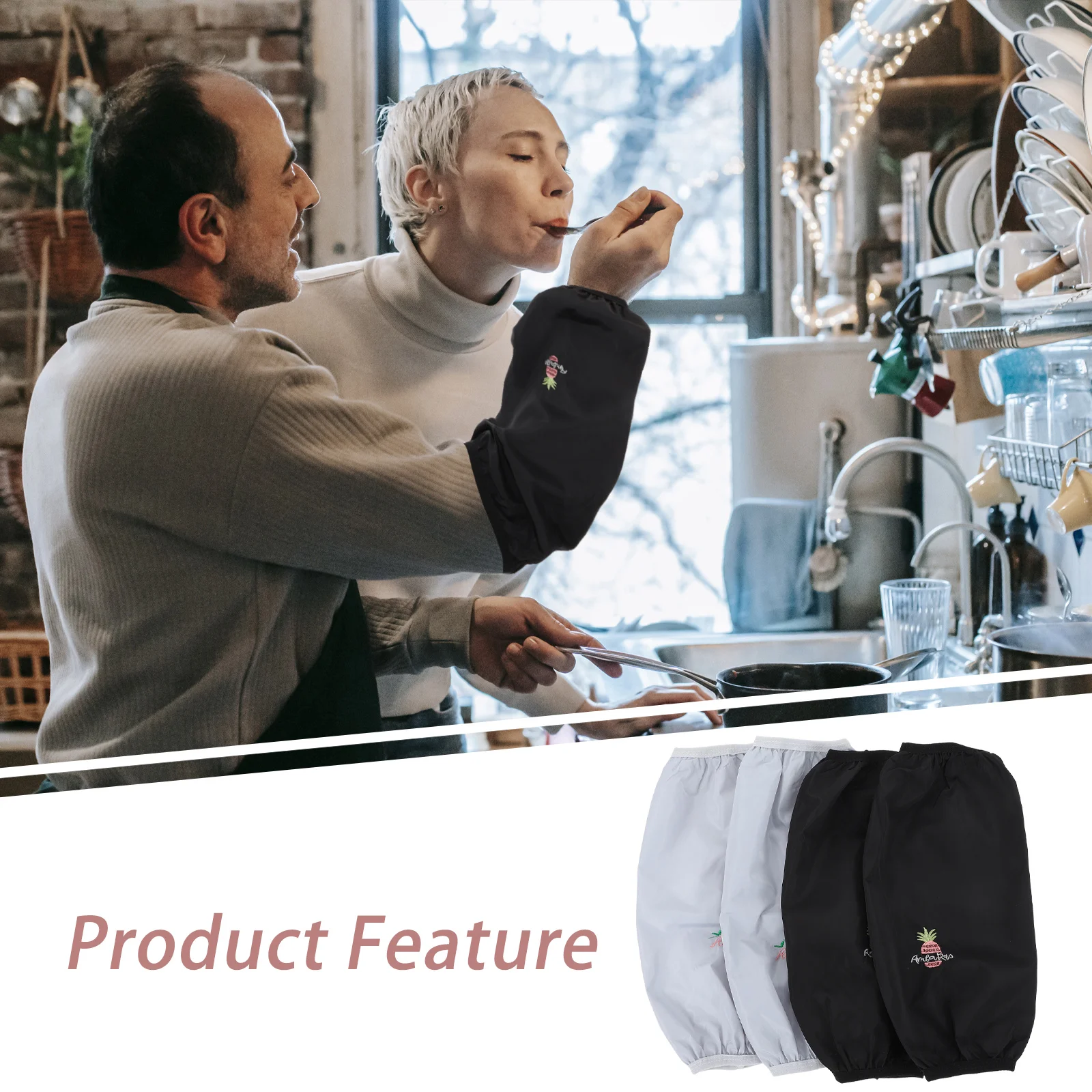 Практичные кухонные рукава с рукавами, антимасляные простые креативные маслостойкие водонепроницаемые зимние перчатки для отеля