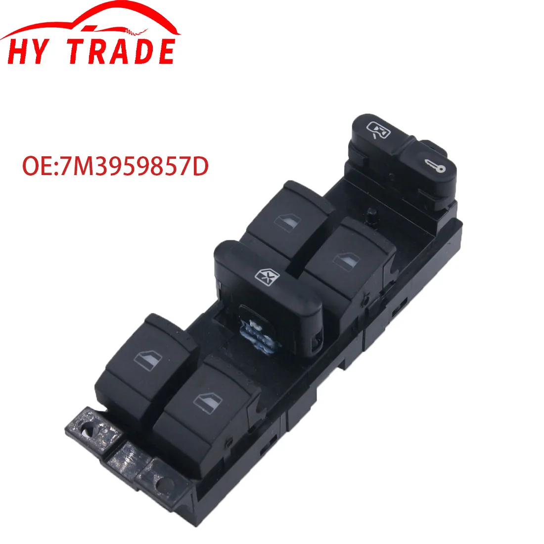 Electric Master Power Window Switch Compatible with VW Sharan 2004-2010 Part Number 7M3959857D Automotive Accessory