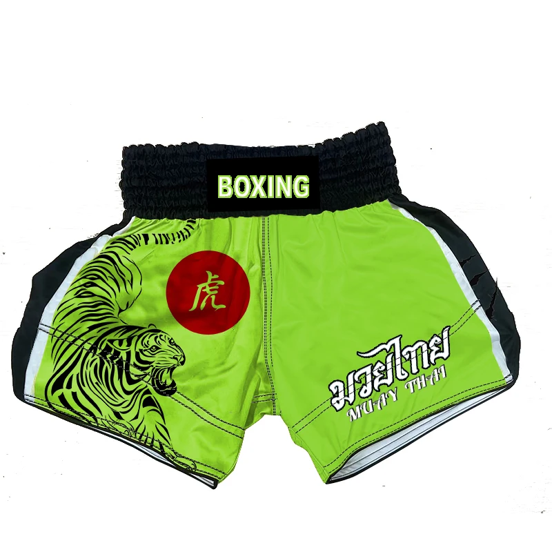 Men's and women's Muay Thai shorts, children's and teenagers' boxing shorts, Taekwondo fighting, MMABJJ Sanda fighting training