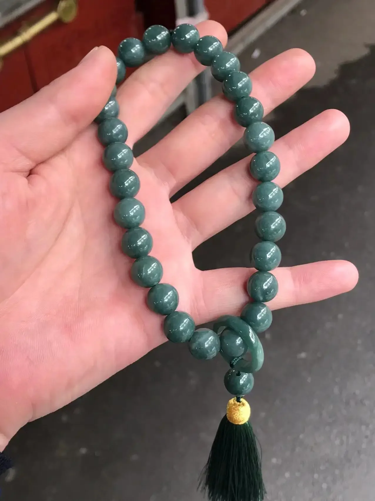 Natural Myanmar jade 7A beads jade bracelet bangle jadite  beads bracelets for prayer rosary men jade jewelry gift 12mm