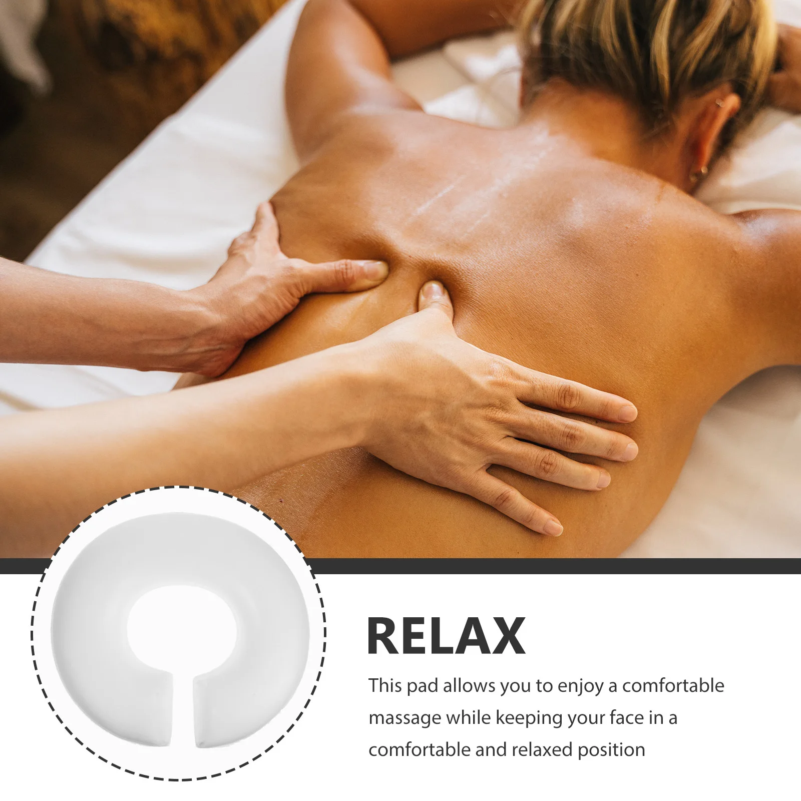 

Massage Face Pillow U Shaped Neck Support Pillow for Spa Salon Therapy Lying Hollow Headrest Soft Comfortable Body Relax Cushion