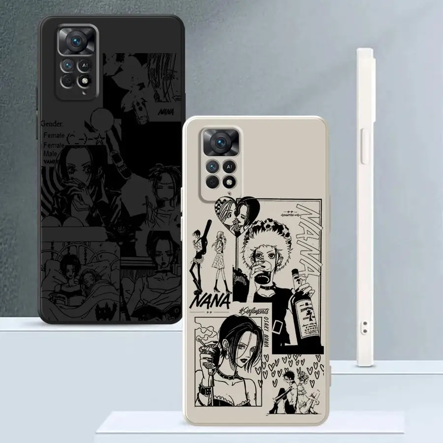 Coole Nana Osaki Line Hülle für Xiaomi Redmi Note 10 Lite 13 12 ProPlus 12s 14 Pro Plus 11s 10 11 Pro 10 Soft Cover