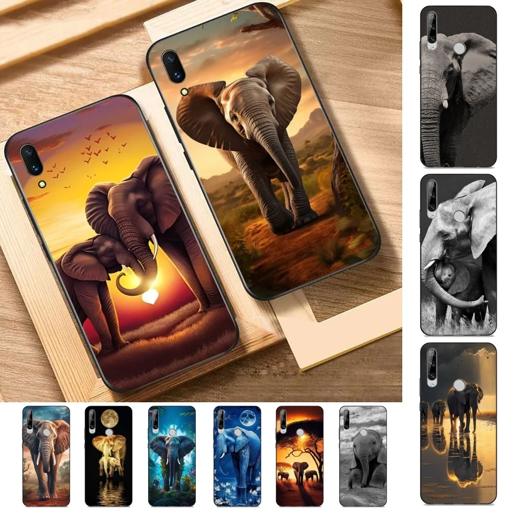 Animal Elephant Phone Case For Huawei Y9 6 7 5 Prime Enjoy 7s 7 8 Plus 7a 9e 9plus 8E Lite Psmart Shell