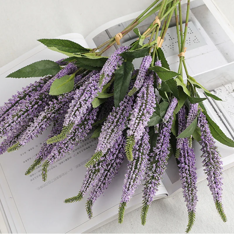 1 peça artificial salvia japonesaica salvia flores ramo casamento decoração de casa decoração de quarto presente f1371