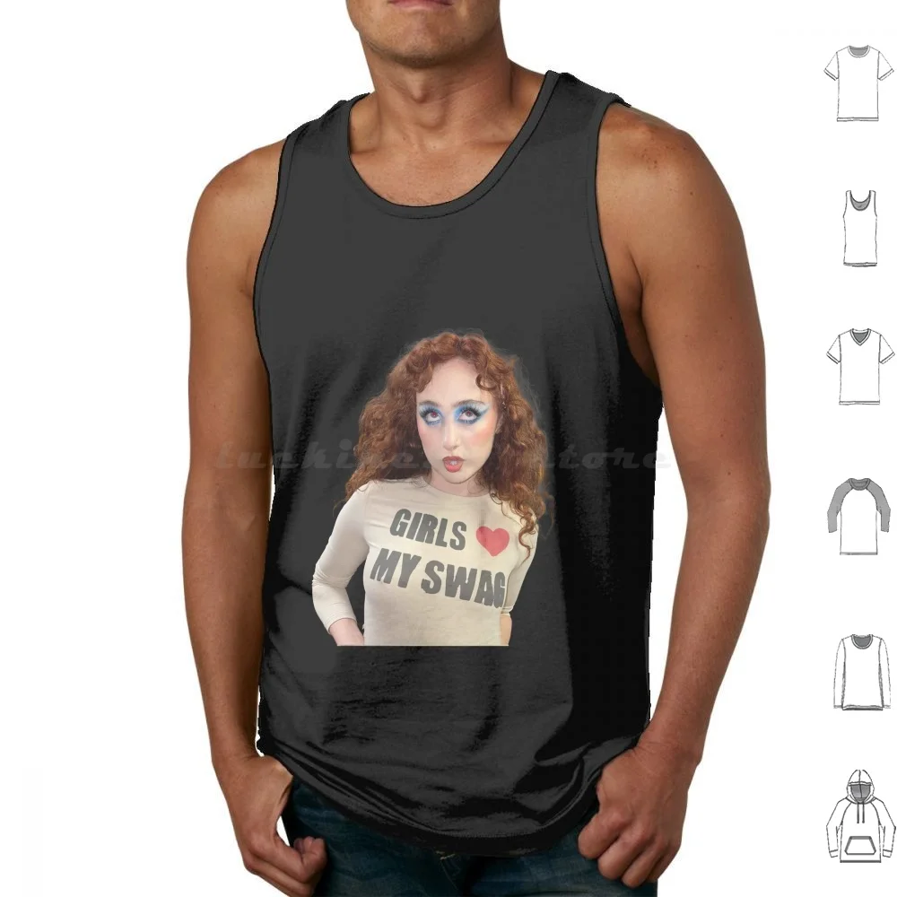 Girls Love My Swag Tank Tops Vest Sleeveless Chappell Roan Pink Club Music Pink Chappell Hot To Go Red Wine Supernova Rise
