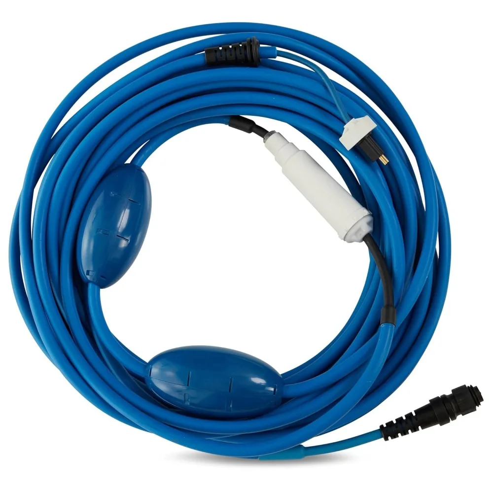 Cable azul de 60 pies con 2 flotadores grandes y giratorio para robot de piscina Nautilus CC Plus M200, funcionamiento sin enredos
