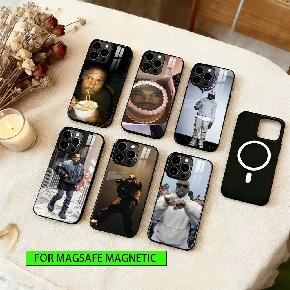 

Kanye West YE Funny Phone Case For iPhone17,16,15,14,13,12,11 Plus,Pro Magnetic with Magsafe Wireless Charging