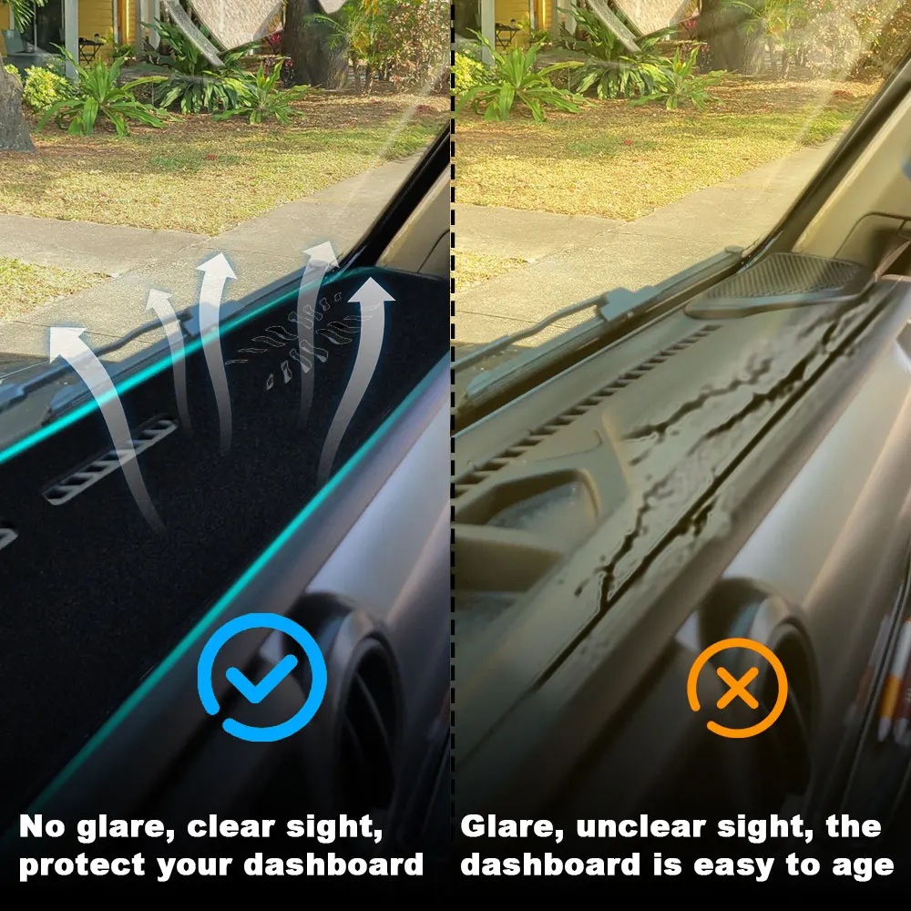 لوحة القيادة غطاء حصيرة ل جيب المصارع JT 2020 2021 2022 2023 2024 داش غطاء الوسادة ظلة وهج الأشعة فوق البنفسجية حامي الملحقات #5