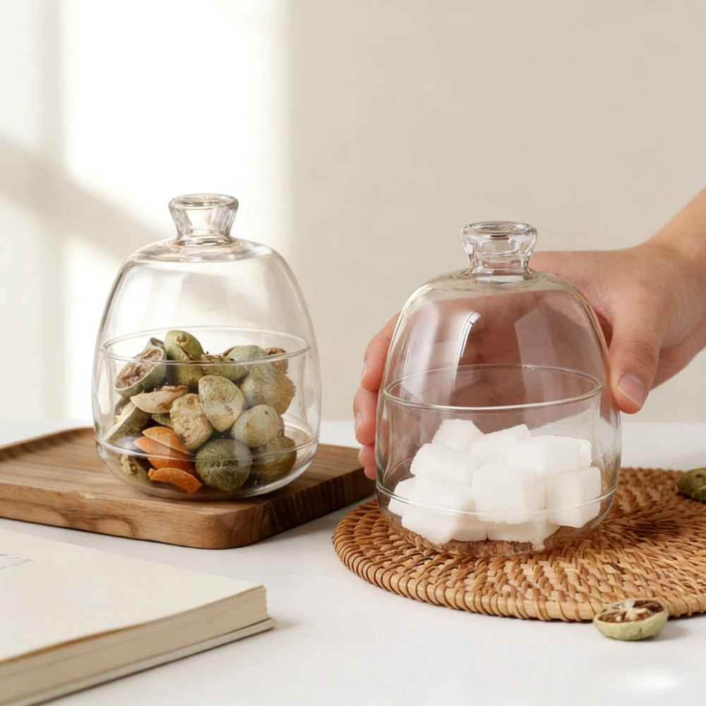 

Стеклянные герметичные банки с крышками: новые бытовые контейнеры для сахара, чая, кофе из высокопрочного боросиликатного стекла, термостойкие емкости для хранения для кофейни