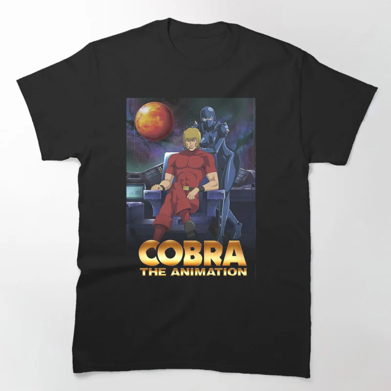 

0731 The Space Adventure Cobra Anime gift t shirt 100% cotton printed Graphic tee Y2K clothes Cartoon Sweatshirt All size Tops