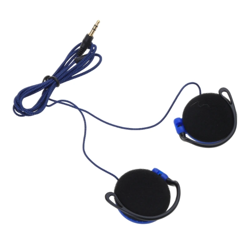 Clip-on Headphones, Subwoofer Stereo Headphones, for 3.5mm Device Sweat Resistant Earphone