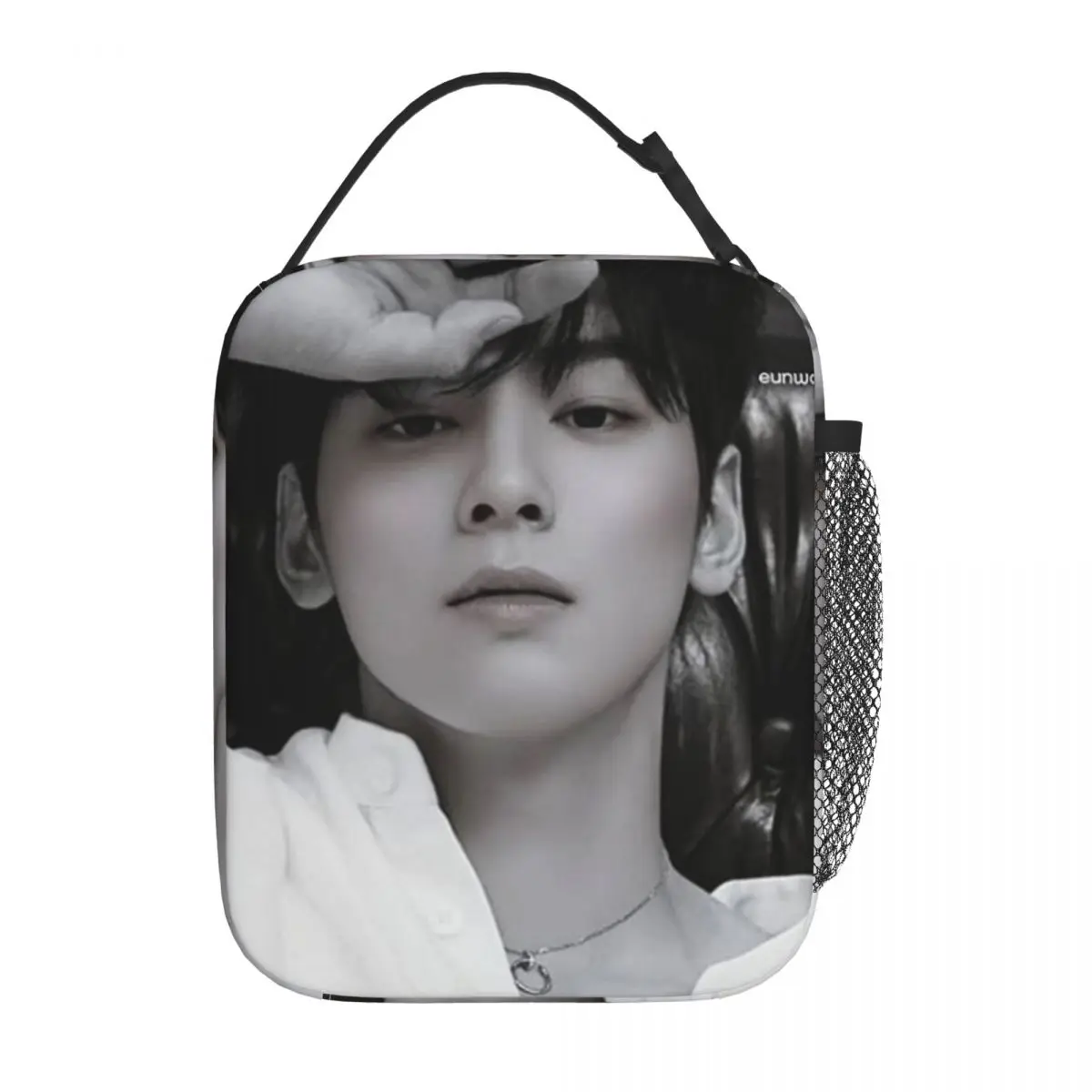 Cha Eun Woo Kpop Idol Merch Insulated Lunch Tote Bag For Office Food Box Portable Thermal Cooler Lunch Boxes