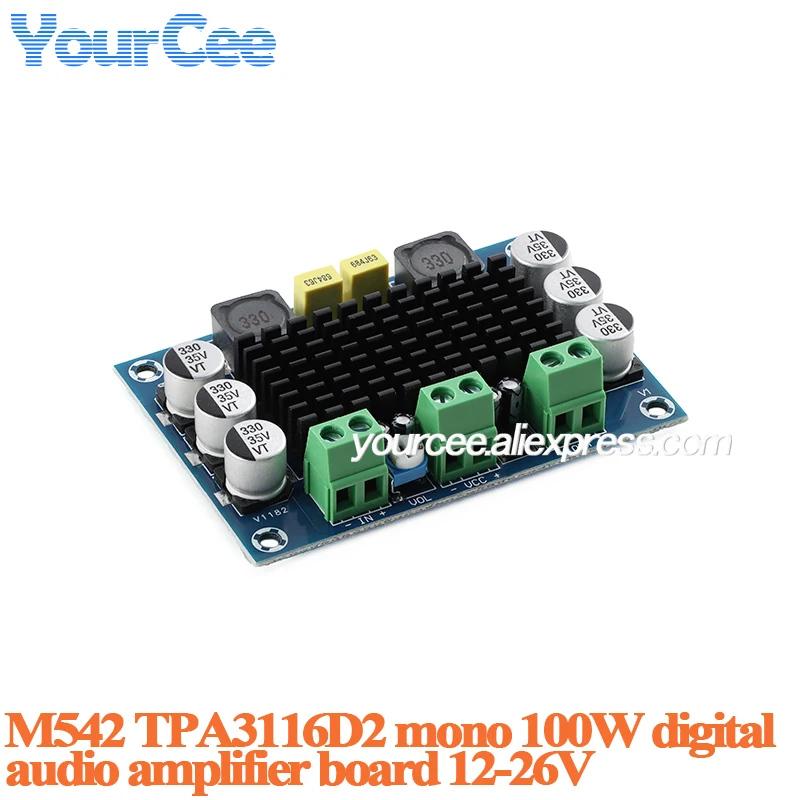TPA3116D2 Модуль платы цифрового усилителя мощности звука класса D XH-M562 50 Вт + 50 Вт Стерео M542 100 Вт M543 120 Вт + 120 Вт XY-502 50 Вт + 50 Вт