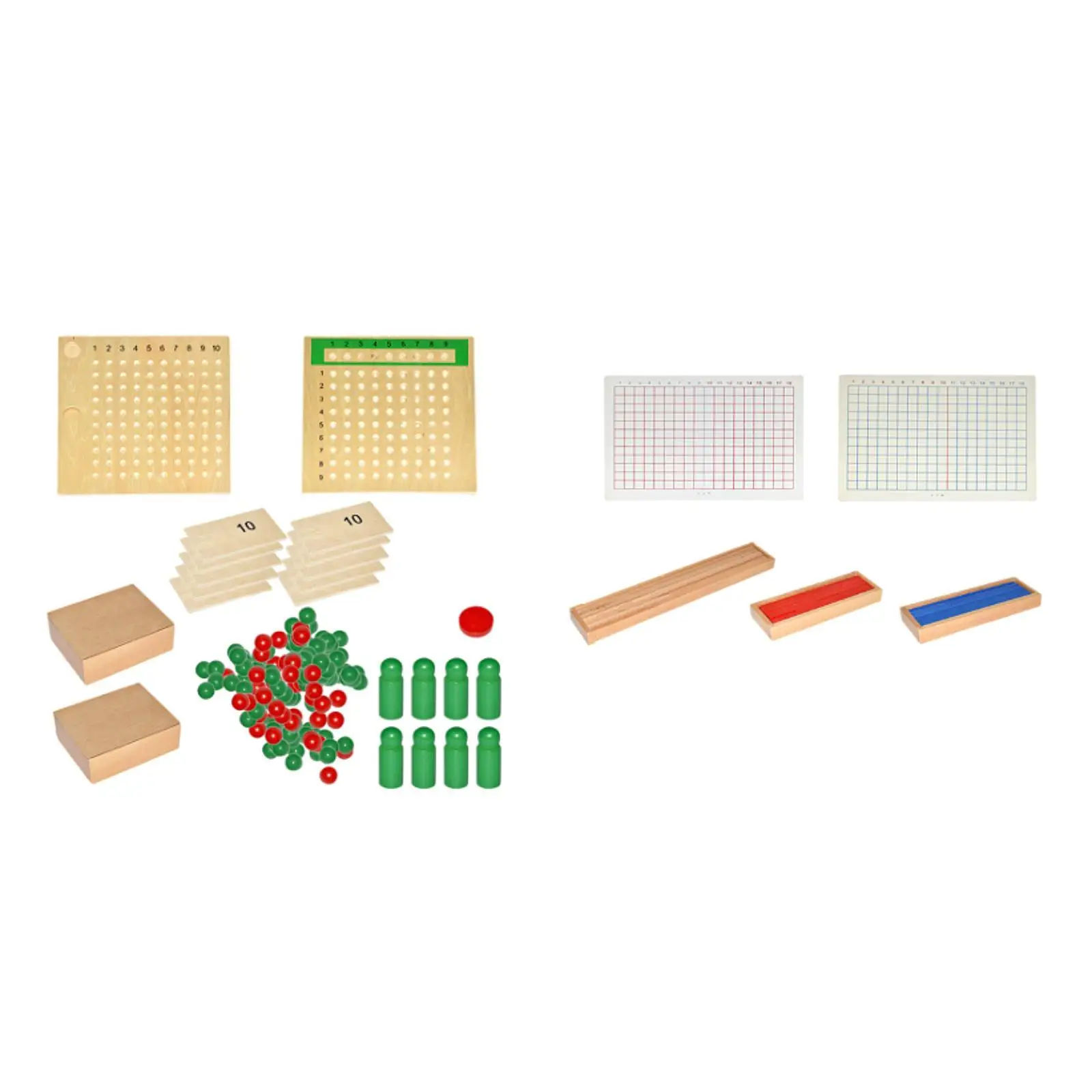 

Montessori Math Boards Preschool Table Board Game Early Education Toy Classroom Professional Wooden Math Manipulatives Boys Kids