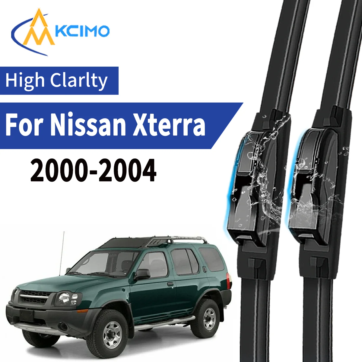 

2pcs Car Front Wiper Blades For Nissan Xterra 2000-2004 Windscreen Windshield Wipers Silent Rubber Auto Accessories Replaceme