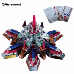 Microworld 3D Metal Puzzle Energy Spacecraft Model Kits DIY Colorful Jigsaw Educational Toys Christmas Gift For Children Adult
