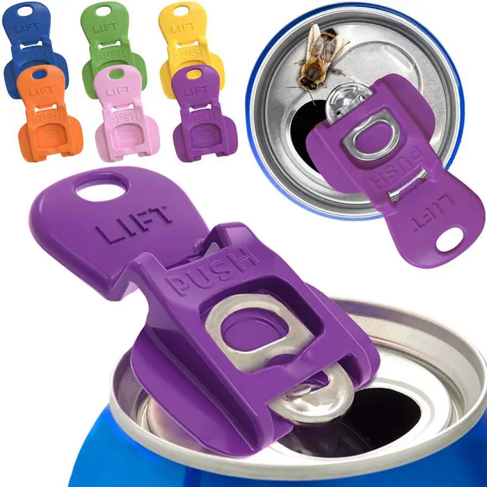 

6/12Pcs Beverage Soda Protector Can Opener Color Coded Drink Shield Color Coded Drink Shield And Soda Protector Drink Shield