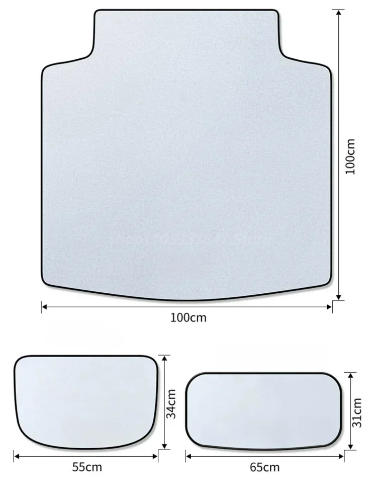For BYD SEAL ATTO4 EV Trunk Pad Car Interior Modification Special Car Customization Plush Front and Back Trunk Pad Accessories 6