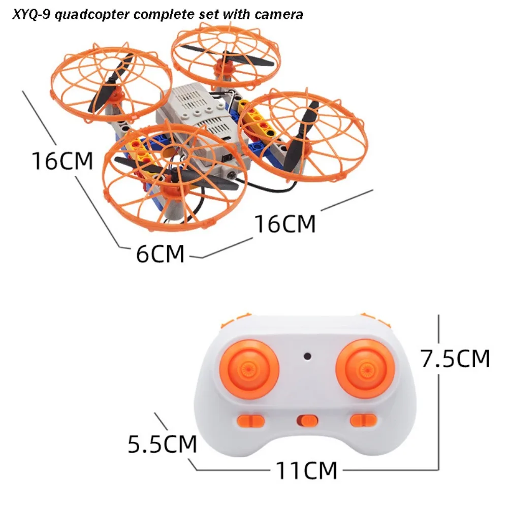 Blocs de construction multistyles en plastique, 4 canaux, bricolage, modèle de quadrirotor, partie de modèle d'avion télécommandé, formation
