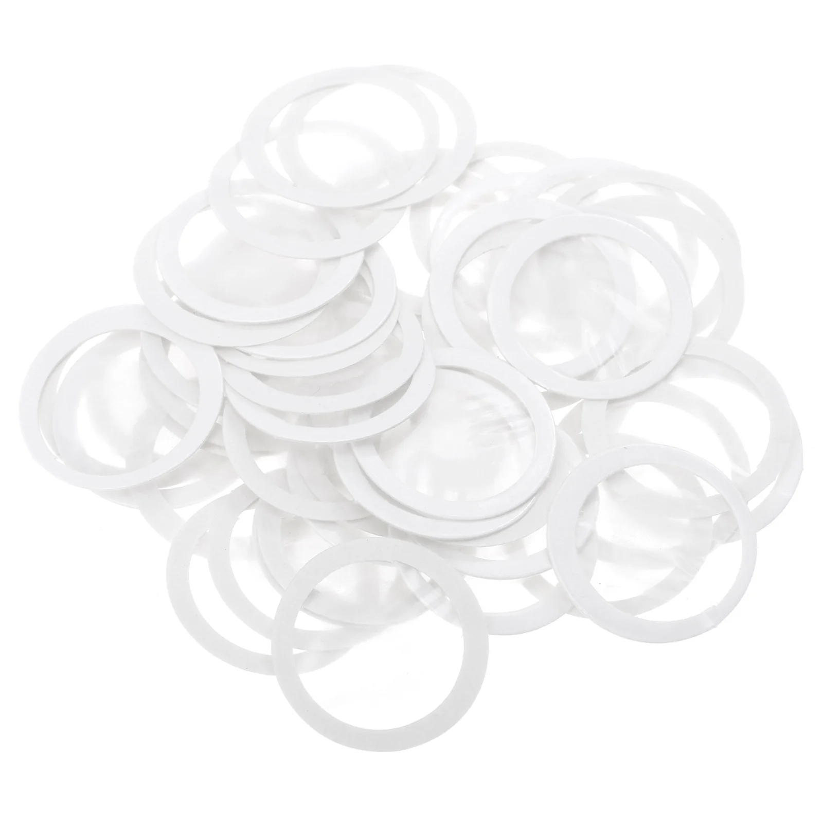 50 PCS Kazoo Flute Diaphragm Transparent Diaphragms Gifts Guitar White Professional Plastic Abs Membranes for