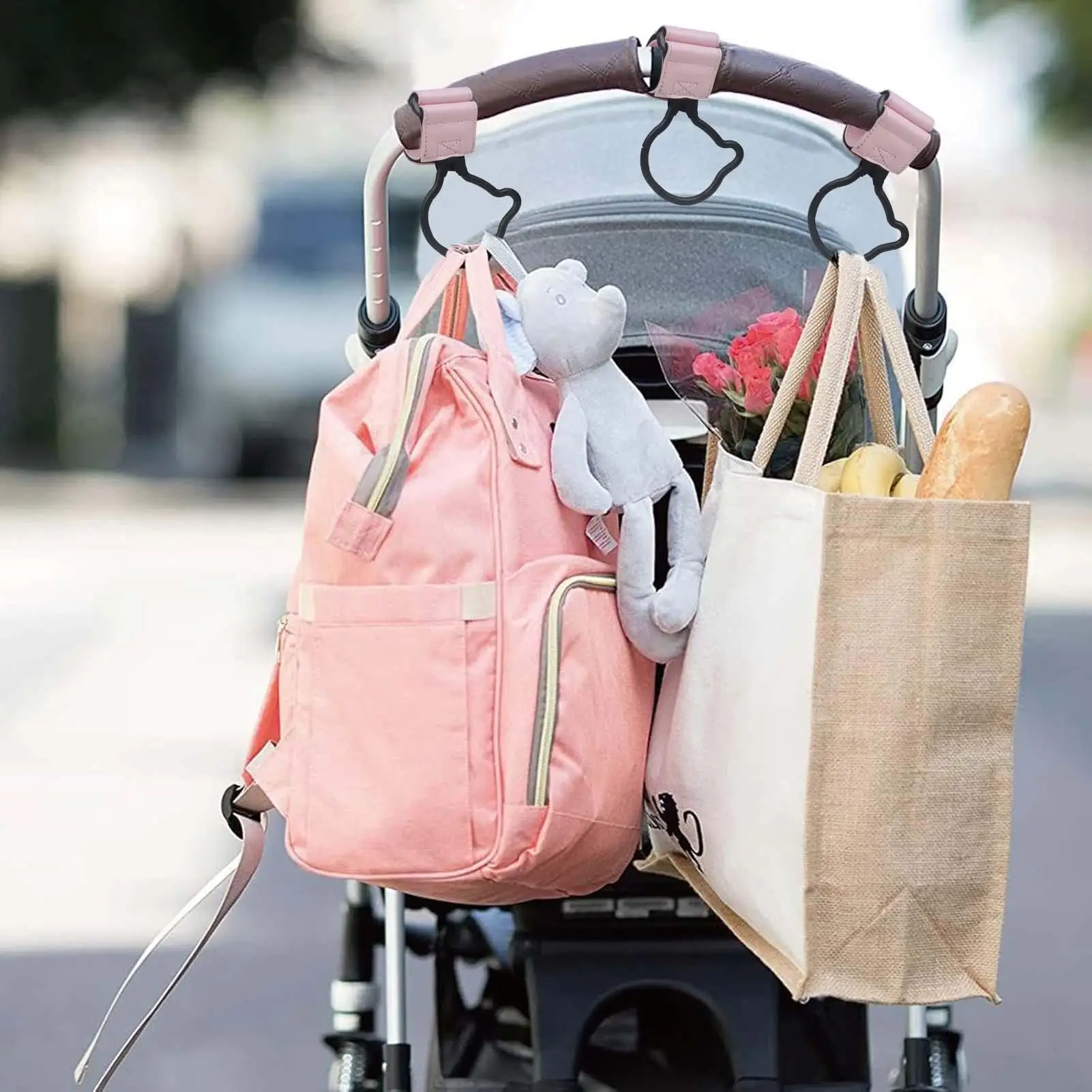 عربة كليب والسنانير تخزين السنانير مقاطع عربة الملحقات الثقيلة سبائك الزنك الدب حلقة تسلق شماعات مستلزمات الطفل ل