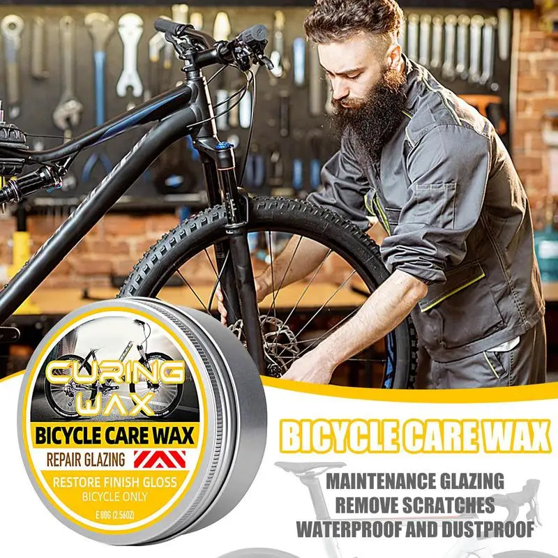 Bike Cleaner Bike Lubricant For Mountain Bike Bicycle Chain Washing Wax For Fading Acid Rain Paint Scratches Stubborn Stains