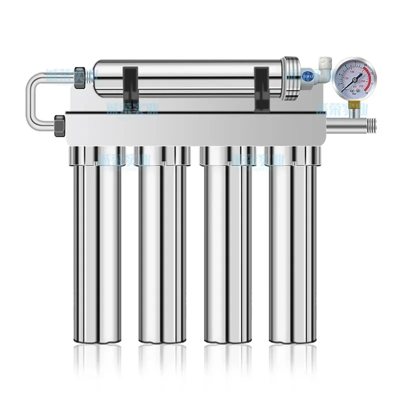 جهاز تنقية مياه الشرب المنزلي المباشر ، صنبور الصنبور ، فلتر مسبق ، ترشيح عالي 5 مراحل ، فولاذ مقاوم للصدأ