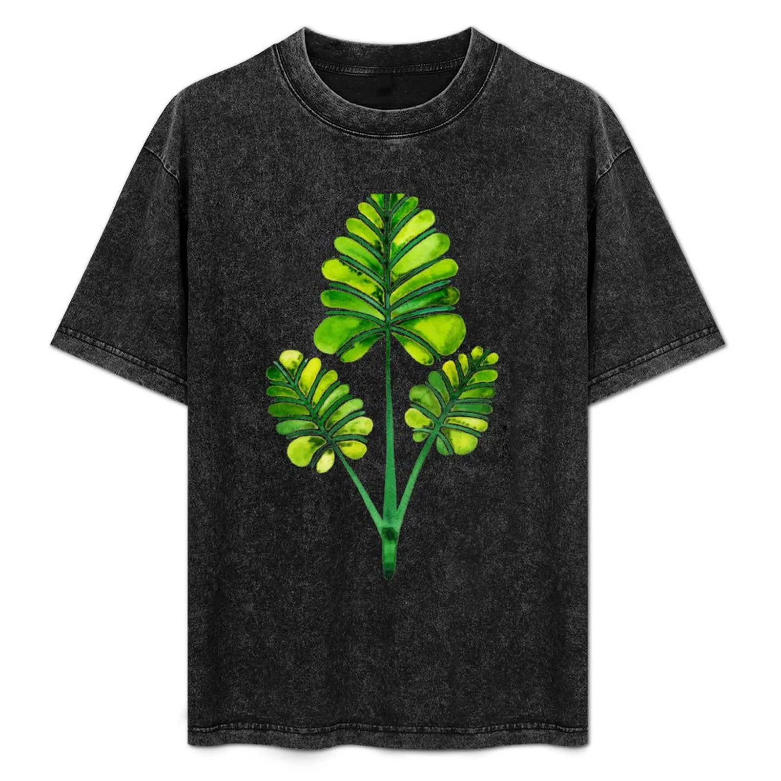 

Tropical Palm Leaf Trifecta – Green Palette T-Shirt sports fans custom t shirt fruit of the loom mens t shirts