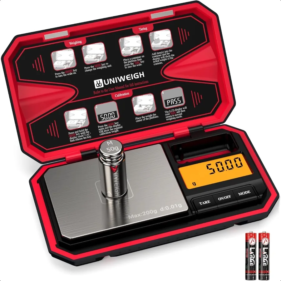 

Дорожные цифровые карманные весы 200 г 0,01 г Цифровые граммовые весы Мини-весы для пищевых продуктов с калибровочным весом 50 г для пищевого порошка Small It