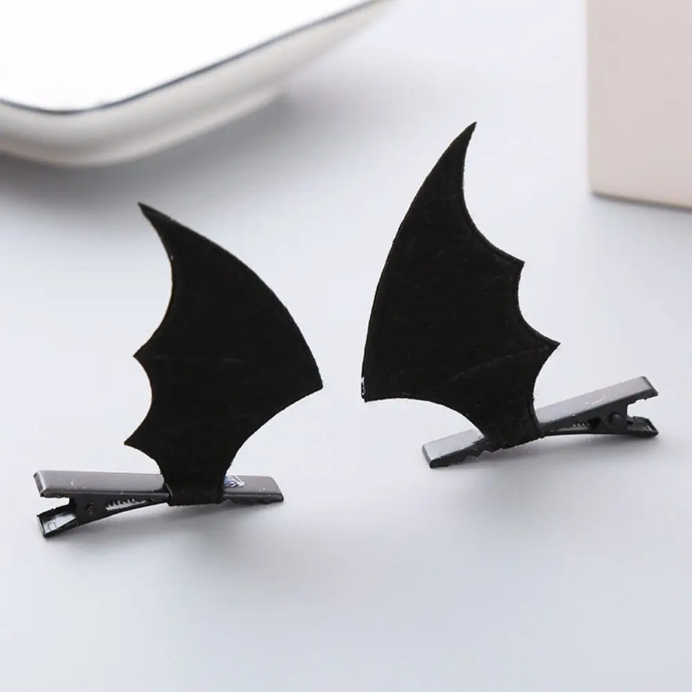 Theme Halloween Party Wear Devil Hair Clip Cosplay Props Gothic Bat Wing Barrette Headdress Punk Head Decor Girls