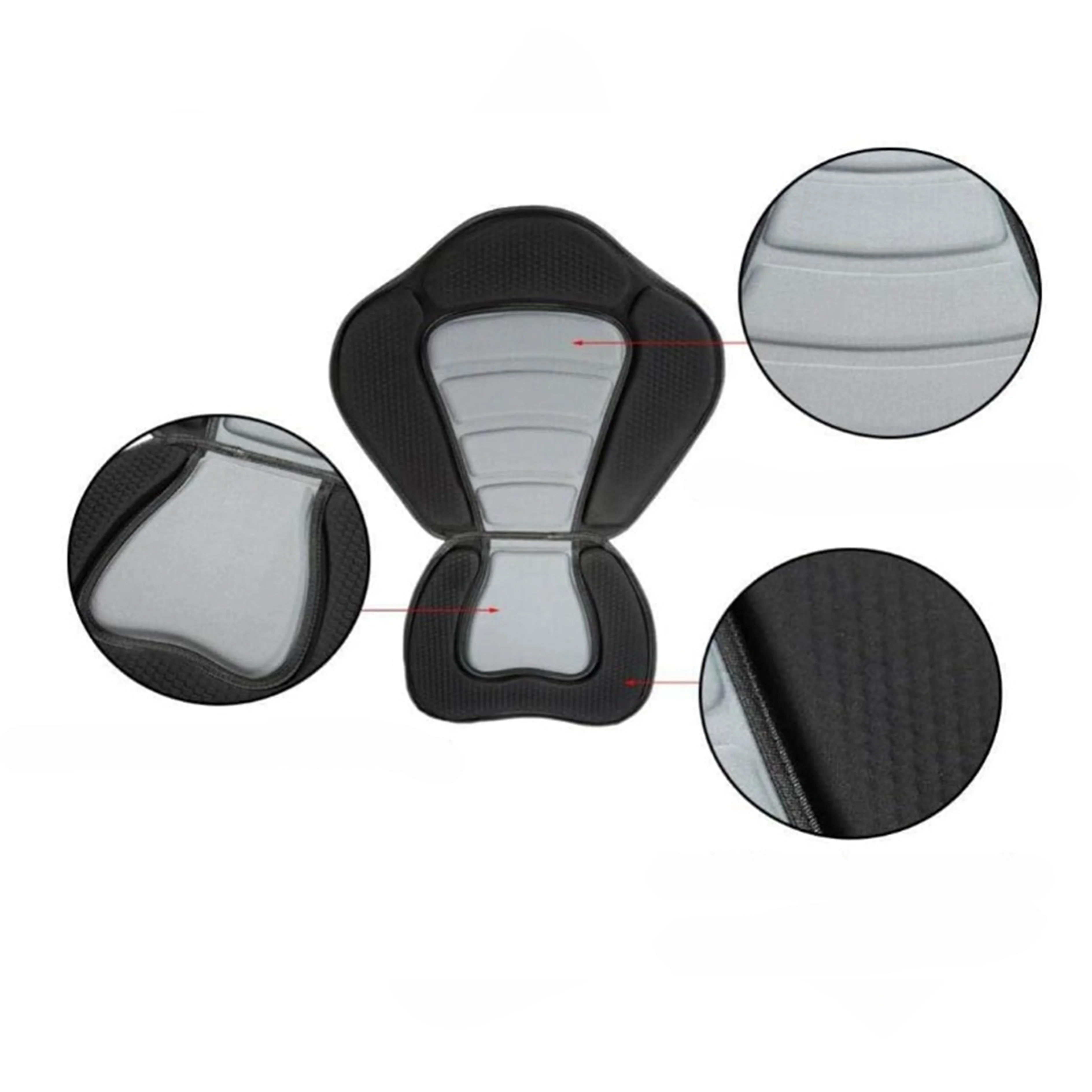 

STLF Detachable Inflatable Boat Oxford Cloth Seat Back Includes Storage Bag for Kayaking Canoeing Rafting Fishing-Marine Supplie