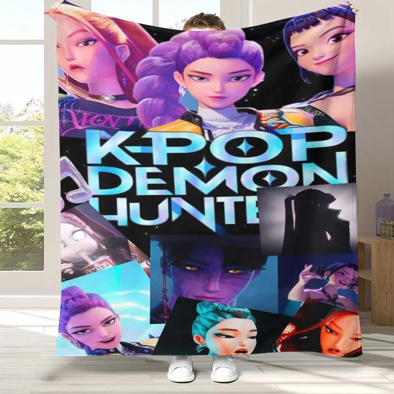 D-Derpy Tiger KPop Group Cartoon  Soft Flannel Throw Blanket,Cozy Warm Blanket for Bed,Sofa,Living Room,Picnic,Picnic,Home Decor