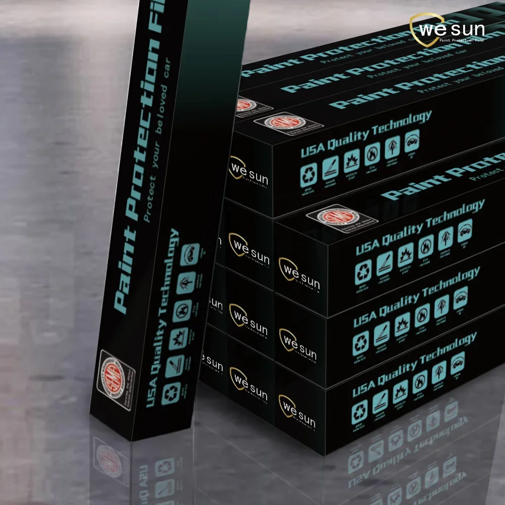 

WESUN ТПУ-переднее лобовое стекло, тонировочная пленка для окон, 6,5 мил, взрывозащищенный материал ТПУ, рулон защитной пленки для краски PPF