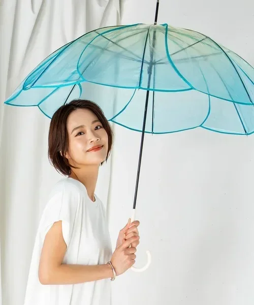 Petal-Shaped Umbrella Long Handle Umbrella