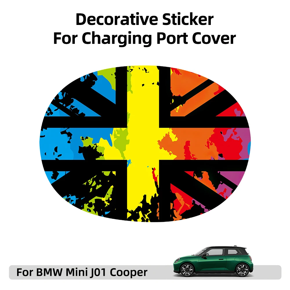 

Для Electric Mini Cooper SE J01 EV J05 Aceman 2024 2025 Чехол для панели зарядного порта Аксессуары Автомобильная крышка топливного бака Наклейки из ПВХ