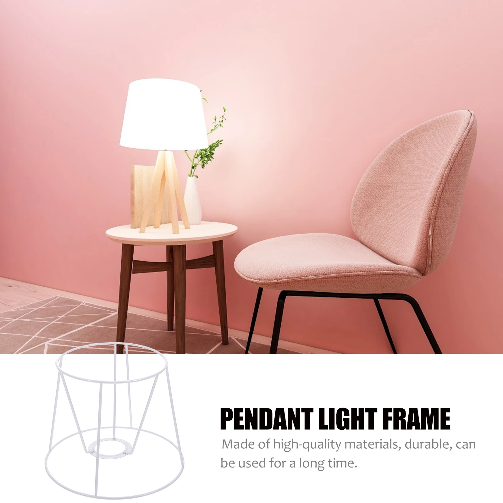 

1pc DIY Lampshade Frame 14x19x15cm Pendant Light Stand Table Lamp Chandelier Bracket Smooth Surface Anti Rust Sturdy