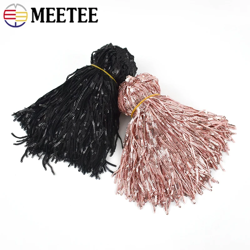 

2/5/10Yards 17cm Sequins Fringe Tassels Sewing Clothes Christmas Home Decoration Fringes Latin Dress Lace Trim DIY Accessories