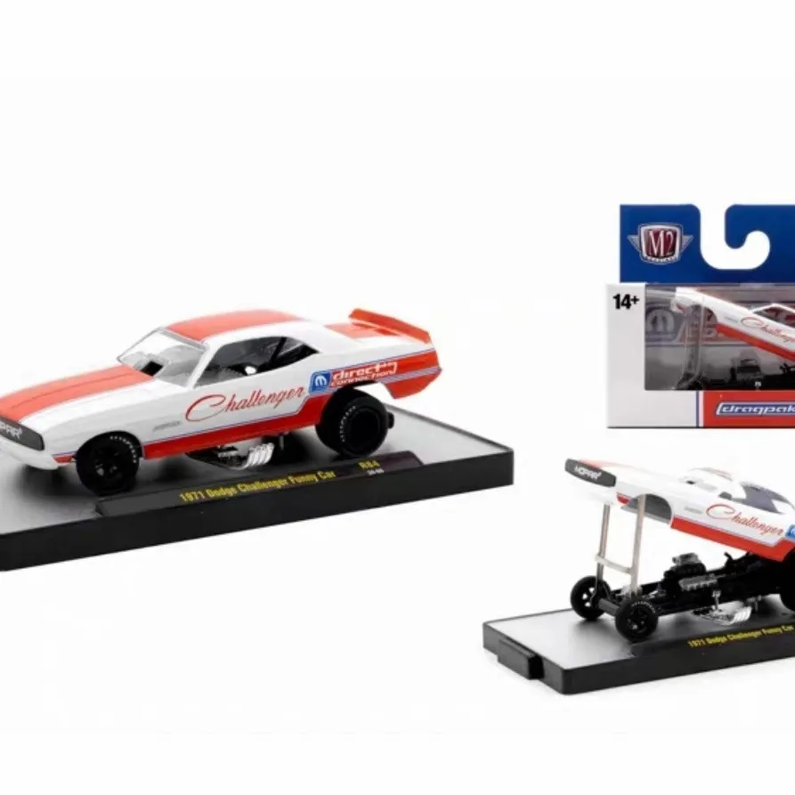 M2 1:64 1971 Dodge Challenger Funny Car Die-cast Model Car