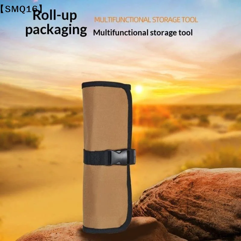 Oxford Cloth Roll Portable Pouch Bag Wrench Tool Foldable Spanner Hammer Camping Pocket Tool Storage Bag Toolkit 1PC【SMQ】