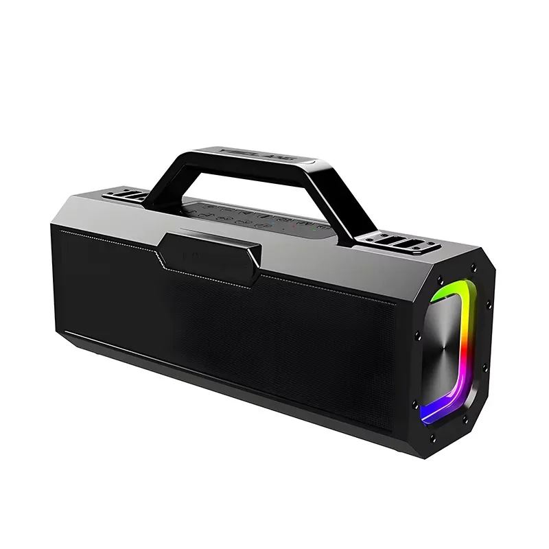 8 Inch Super Bass Wireless Bluetooth Speaker Waterproof KTV Stereo Audio With Dual Microphone