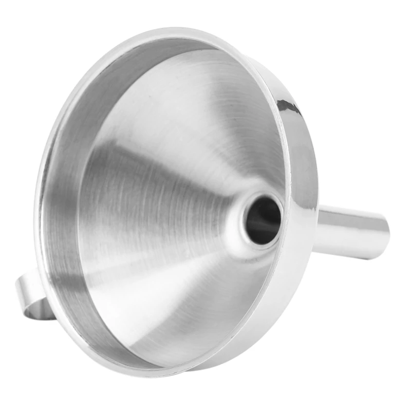 Stainless Steel Kitchen Funnel With Detachable Filter For Transporting Liquids& Fluid, Adding Ingredients Jams And Marmalades To