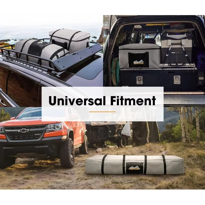 A Waterproof and wear-resistant car roof canvas storage bag Outdoor camping travel bag