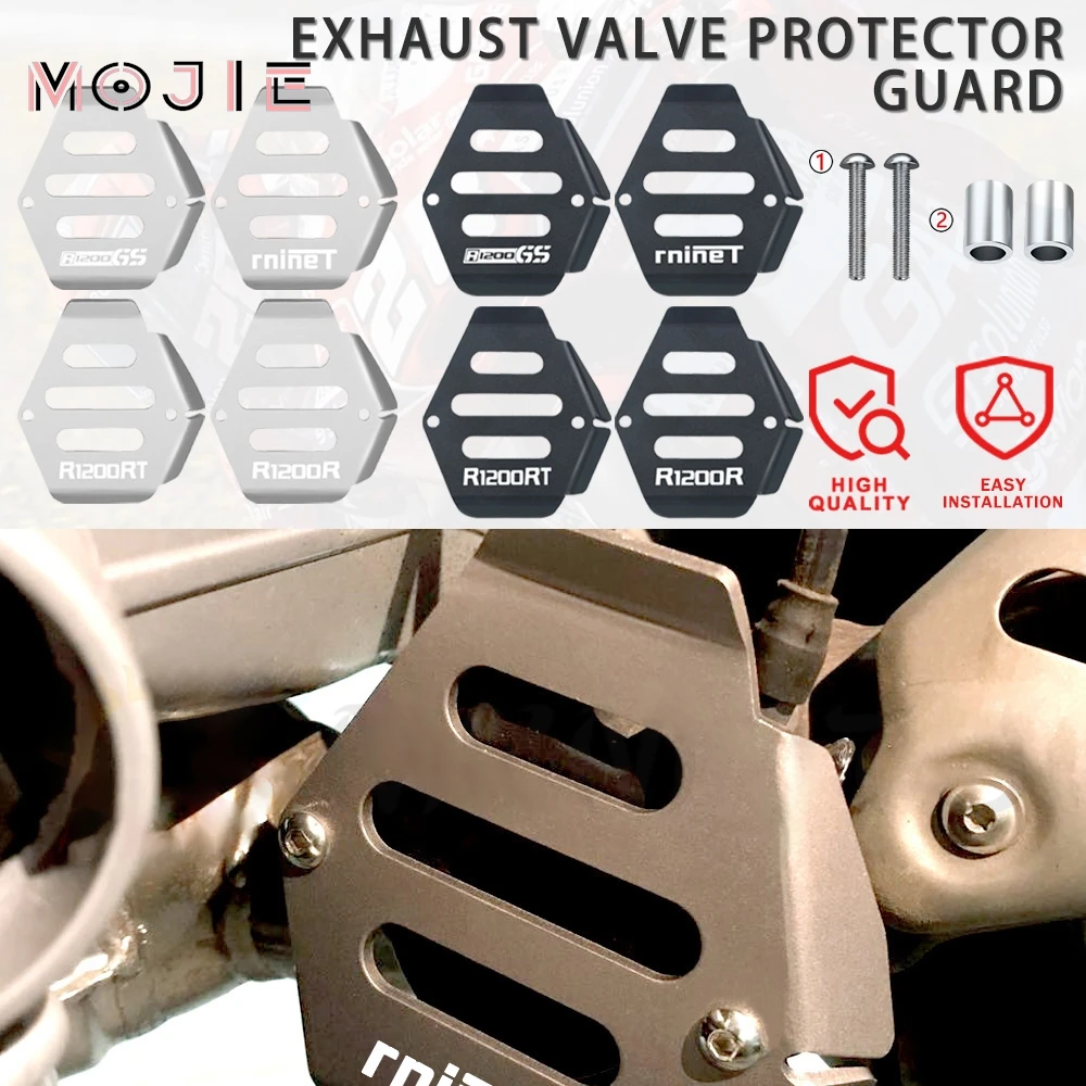 

2023 2022 Motorcycle Accessorios Aluminum Exhaust Flap Cover Protector FOR BMW R1200RT R1200R R1200GS Adventure R nineT Scramble